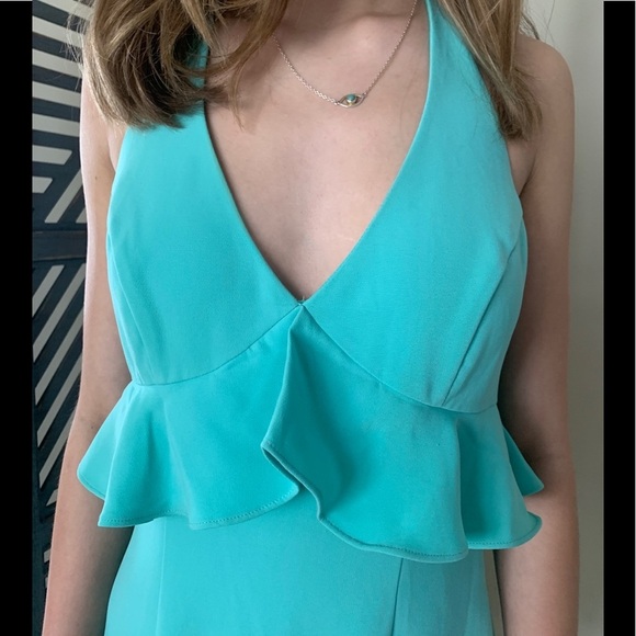 NEW LIKELY Eden Sea Breeze Dress 6 Party Event Formal Gown Mermaid Tiny Flaw - Picture 9 of 16